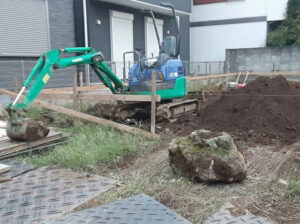 庭石の工事